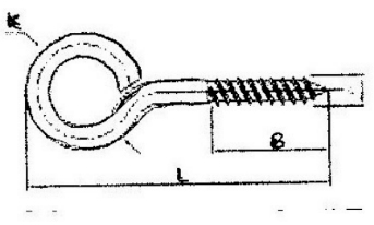 Eye Screw With Wall Anchors